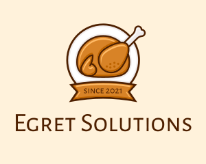 Rotisserie Roast Chicken BBQ logo design