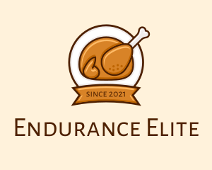 Rotisserie Roast Chicken BBQ logo design