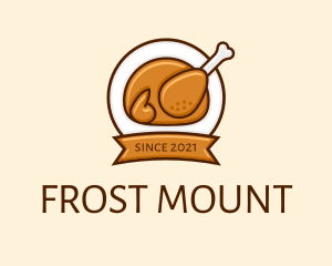 Rotisserie Roast Chicken BBQ logo design