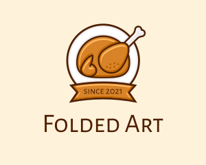 Rotisserie Roast Chicken BBQ logo design