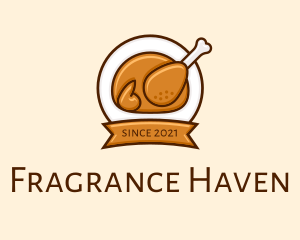 Rotisserie Roast Chicken BBQ logo design