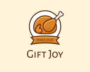 Rotisserie Roast Chicken BBQ logo design