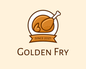 Rotisserie Roast Chicken BBQ logo design