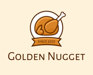 Rotisserie Roast Chicken BBQ logo design