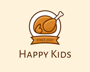 Rotisserie Roast Chicken BBQ logo design