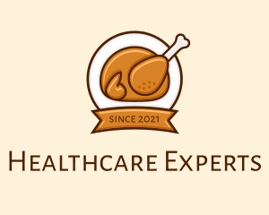 Rotisserie Roast Chicken BBQ logo design