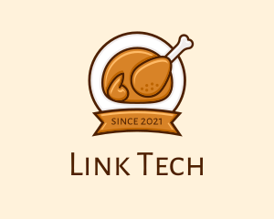 Rotisserie Roast Chicken BBQ logo design