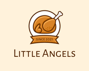 Rotisserie Roast Chicken BBQ logo design