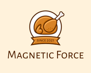 Rotisserie Roast Chicken BBQ logo design