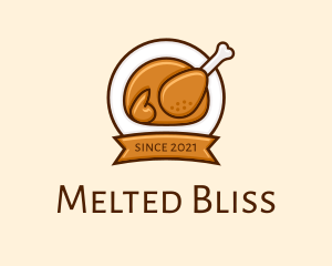 Rotisserie Roast Chicken BBQ logo design