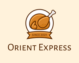 Rotisserie Roast Chicken BBQ logo design