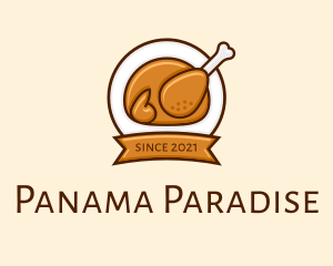 Rotisserie Roast Chicken BBQ logo design