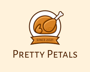 Rotisserie Roast Chicken BBQ logo design