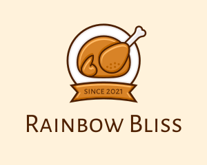 Rotisserie Roast Chicken BBQ logo design