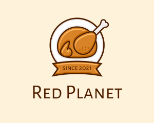 Rotisserie Roast Chicken BBQ logo design