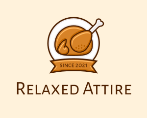 Rotisserie Roast Chicken BBQ logo design