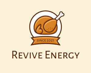 Rotisserie Roast Chicken BBQ logo design