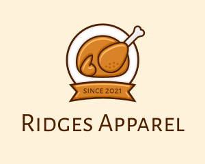 Rotisserie Roast Chicken BBQ logo design