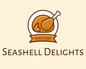 Rotisserie Roast Chicken BBQ logo design