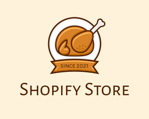 Rotisserie Roast Chicken BBQ logo design