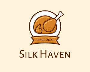 Rotisserie Roast Chicken BBQ logo design