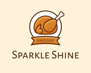 Rotisserie Roast Chicken BBQ logo design