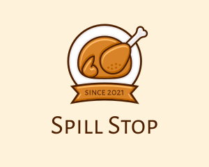 Rotisserie Roast Chicken BBQ logo design