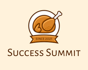 Rotisserie Roast Chicken BBQ logo design