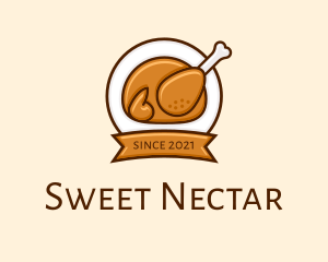 Rotisserie Roast Chicken BBQ logo design