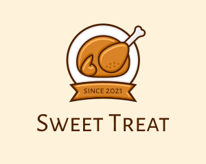 Rotisserie Roast Chicken BBQ logo design