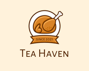 Rotisserie Roast Chicken BBQ logo design