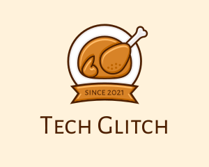 Rotisserie Roast Chicken BBQ logo design