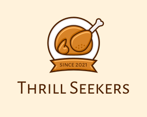 Rotisserie Roast Chicken BBQ logo design