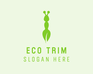 Eco Leaf Ant logo design