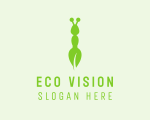 Eco Leaf Ant logo design