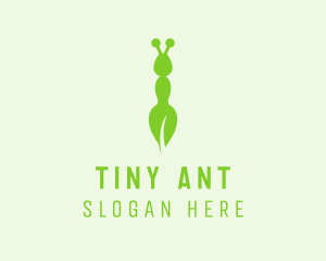 Eco Leaf Ant logo design