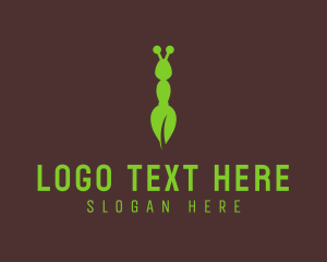 Antenna - Eco Leaf Ant logo design