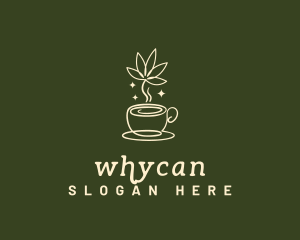 Weed Tea Drink Logo