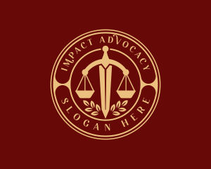 Sword Judicial Court logo design