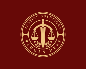 Judicial - Sword Judicial Court logo design