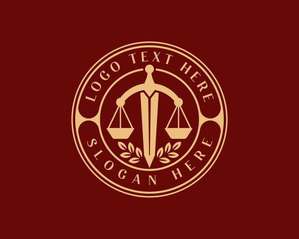 Court - Sword Judicial Court logo design