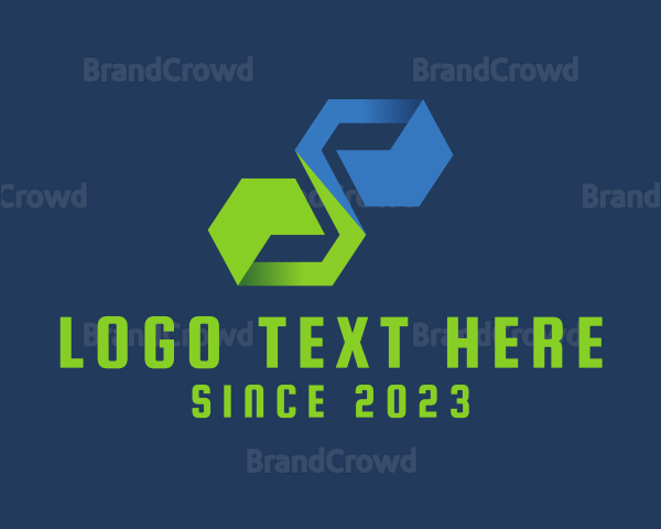 Digital Letter S Tech Logo