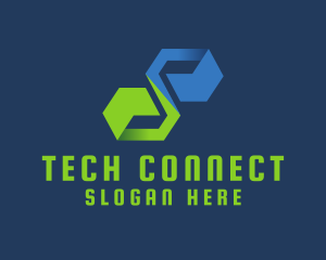 Digital Letter S Tech Logo