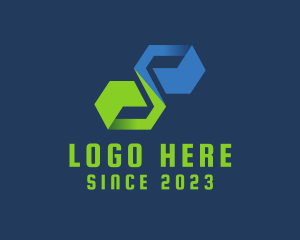 Networking - Digital Letter S Tech logo design