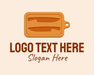 Meat Shop - Carved Chopping Board logo design