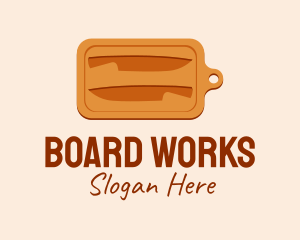 Board - Carved Chopping Board logo design