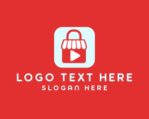 Icon - Online Shop Video logo design