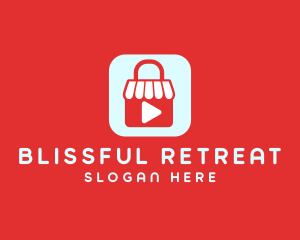 Play Button - Online Shop Video logo design