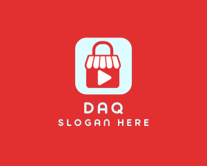 Media Player - Online Shop Video logo design