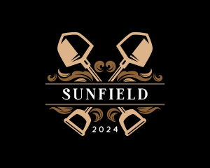 Shovel Garden Landscaping Logo